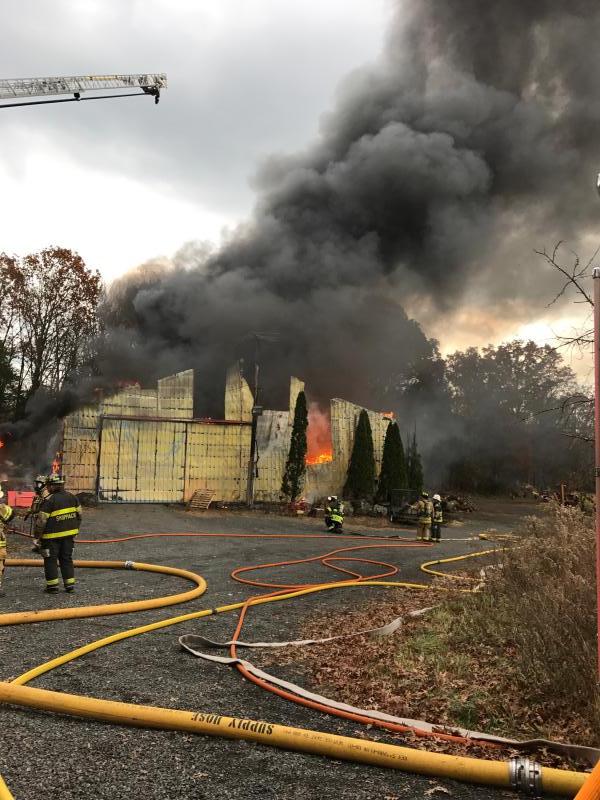 Building Fire - Fulmer Rd. - Lower Frederick Twp. - 11/22/2017